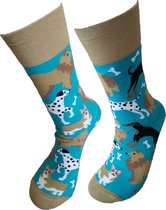 Verjaardag cadeau - Grappige sokken - Hond afbeelding Sokken - Hond sokken - Leuke sokken - Vrolijke sokken - Luckyday Socks - Hondje Cadeau sokken - Socks waar je Happy van wordt