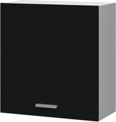 EXTRA - Hoge keukenkast 60cm - Mat zwart