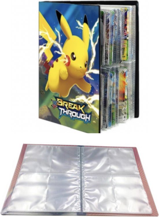 Thumbnail van een extra afbeelding van het spel Novatax  -  A5 Formaat - Verzamelmap Pikachu - Geschikt voor Pokémon Kaarten - Flexibele kaft - 240 kaarten