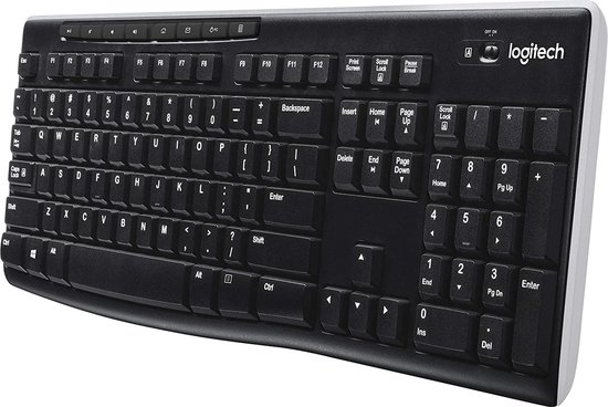 Logitech K270 wireless keyboard,