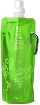 VAPUR™ Opvouwbare Waterfles van 0,5 Liter - Survival en Outdoor Camping - Groen