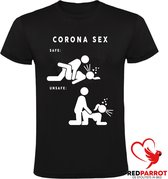 Corona veilige seks Heren t-shirt | seks |porno |covid | wappie ...