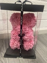 Rozenbeer rosebear | rose |roze| Bloemen |Moederdag | Valentijnsdag | Liefde | 25 cm| valentijnbeer| rosebear | bloemenbeer| lovebear| Inclusief Giftbox | babyshower | kraamcadeau