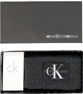 Calvin Klein beanie met CK One - unisex cadeauset muts met parfum - antraciet grijs melange -  Maat: One size