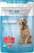 K9 Laboratories - huid & vacht - supplement - voor honden - met vachtproblemen - huidproblemen - Omega vetzuren - Noorse zalmolie - 60 stuks - voor glanzende vacht - gezonde huid -