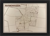 Houten stadskaart van Warmenhuizen