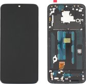 OnePlus 6T (A6013) Écran LCD / Affichage, Zwart, Incl. cadre, OP6T-LCD-IN- BL