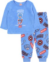 Blauwe fleece babypyjama Captain America MARVEL / 9-12m 80 cm