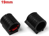 FSW-Products - 2 Stuks Vloerbeschermers Buisframe Stoelpoten - 19mm dia - Viltjes - Meubelvilt - Plakvilt - Vilt