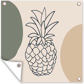 Torchon Fruit - Pastel - Ananas - 100x100 cm