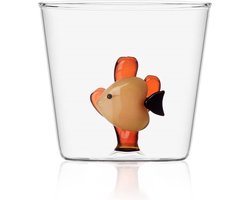 Ichendorf Milano - Waterglas Yellow Fish Amber Seaweed - Waterglazen