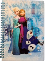 Disney Frozen - notitieboek - Elsa en Anna - A5 - 3D-effect - lenticular