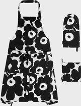 Marimekko - Unikko - Keuken Textiel - Set - Zwart
