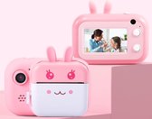 Minibear® Kindercamera - 2 in1 - Digitale kindercamera - Foto Printer - Roze - SD-kaart inbegrepen - Video en Foto - 1000mAh - 24 MP