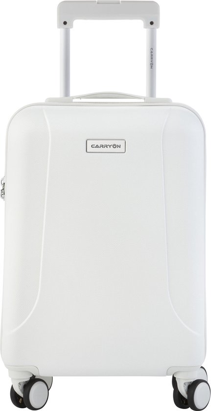 CarryOn Skyhopper Handbagage Koffer 55cm – TSA-slot – Okoban Registratie – Wit