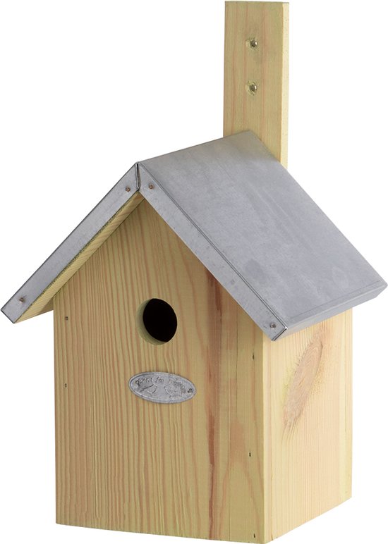 Esschert Design Pimpelmees - Vogelhuisje - 20 cm x 18 cm x 31 cm