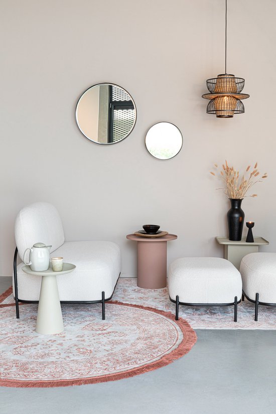 Table d'Appoint Feliz Style de vie Sverre - Ronde - Rose