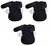 Silly Billyz Slabbertje Fleece Messy Eater Bibs Navy 3 Stuks