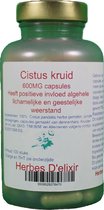 Cistus kruid - 600mg capsules - 100 stuks - Herbes D'elixir