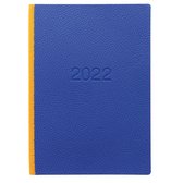 Letts of London Two Tone A5 2022 week to view agenda Blue/Tangerine