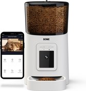 BOME Mangeoire Distributeur de nourriture avec caméra et Audio - Mangeoires automatiques pour chats - Mangeoires chien - Comprend une application - Mangeoire Distributeur de nourriture chat - Wit