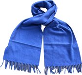 VanPalmen sjaal blauw - 100% wol - topkwaliteit - Italiaans maatwerk