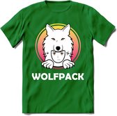 Saitama T-Shirt | Wolfpack Crypto ethereum Heren / Dames | bitcoin munt cadeau - Donker Groen - S