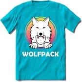 Saitama T-Shirt | Wolfpack Crypto ethereum Heren / Dames | bitcoin munt cadeau - Blauw - M
