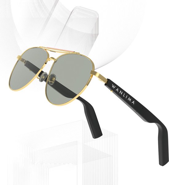 Wanlima Bluetooth Zonnebril - Smart Sunglasses - Draadloos Muziek Luisteren  - IP67 -... | bol.com