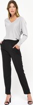 LOLALIZA Trui met studs - Grijs - Maat S