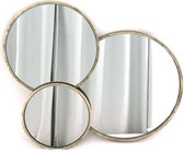 Oxidized three round mirror 76x5x62cm