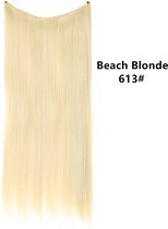 Premium Fiber Synthetic Clip in Extensions Single / Wire Extensions- Straight - 55cm- (#613) Beach Blonde M02