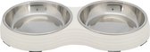 VOERBAK KAT DUB MELAM WIT 27X14X3CM