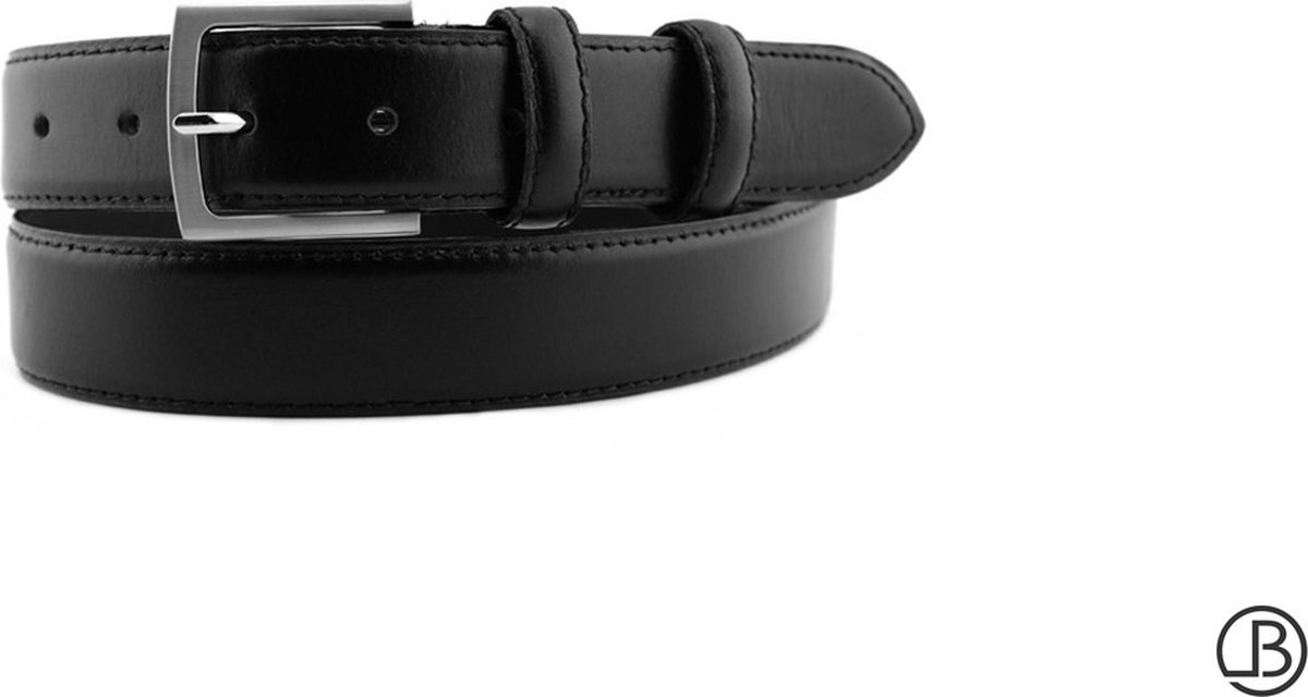 LABEL84 - Lederen pantalon riem - Leren riem zwart - Riem heren - Zwarte riem - Herenriem - Broekriem - Business casual - Riem personaliseren - Cadeau voor hem - herenmode - Gratis personaliseren met datum - Exact op maat gemaakt voor jou
