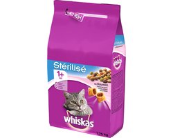 Whiskas - 1+ Sterile - Brokjes met zalm - 1,75kg