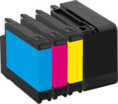 Geschikt voor HP 932/933 XL Inktcartridges - Multipack 4 Kleuren - Geschikt voor HP OfficeJet 6600, 6700, 7110, 7612, 8620 - Inktpatronen - Inkt