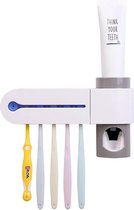 SW Tandenborstelhouder met UV licht | Tandenborstelhouder met Tandpasta Dispenser | UV Reiniger | Desinfectie | Antibacterieel