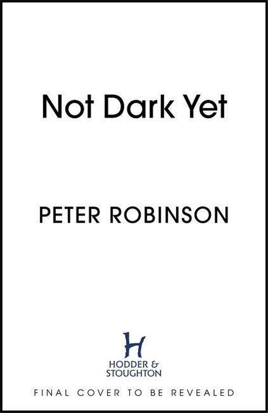 Not Dark Yet - cover