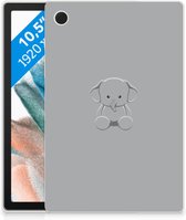 Beschermhoes Geschikt voor Samsung Galaxy Tab A8 2021 Silicone Case Baby Olifant met doorzichte zijkanten