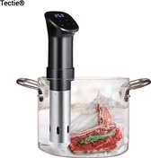 Tectie® Sous Vide Stick 1600W - Slow Cooker Apparaat - Precisie Koker - LED Touchscreen - Water Koken - Met Vlees Thermometer & Time