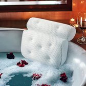 Badkussen Home Spa Badkussen met zuignappen Extra zacht Voor Nek en Rug  Kussen voor in Bad Antislip