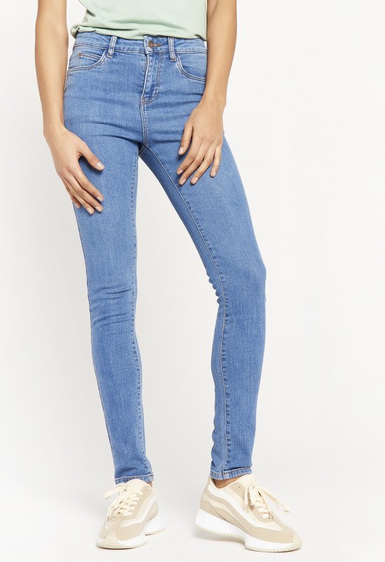 LolaLiza Skinny jeans - Dnm - Med Blue - Maat 44 | bol.com