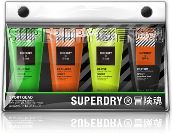 Coffret cadeau Superdry Sport Body & Face Wash (4 pièces) | bol.com