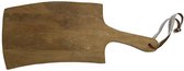 Tapasplank  - broodplank - lederen band  - houten plank
