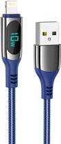 Hoco USB naar Lightning kabel 1.2 Meter| Lightning connector | USB 2.0 SuperSpeed | 3A snelladen | Nylon mantel | Datakabel | Oplaadkabel | Geschikt voor iPad, iPhone, iPod, EarPod