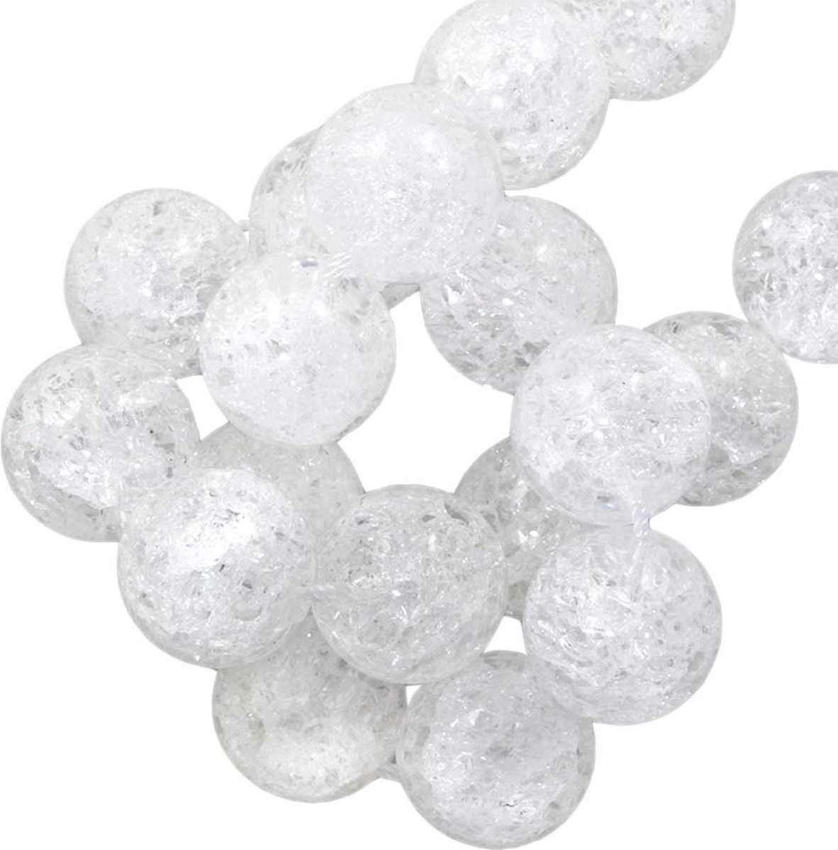 Bergkristal Kwarts Crackle Kralen (8 mm) 45 Stuks
