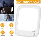 A-SD-02 Daglichtlamp - Sad fototherapie lamp - met Timer -10000 Lux UV-vrije - Simulatie van daglicht - Happy Life -Tegen vermoeidheid en Anti winterblues - voor thuis en office -