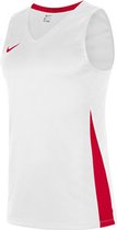 Nike team basketbal shirt heren wit rood NT0199103, maat M