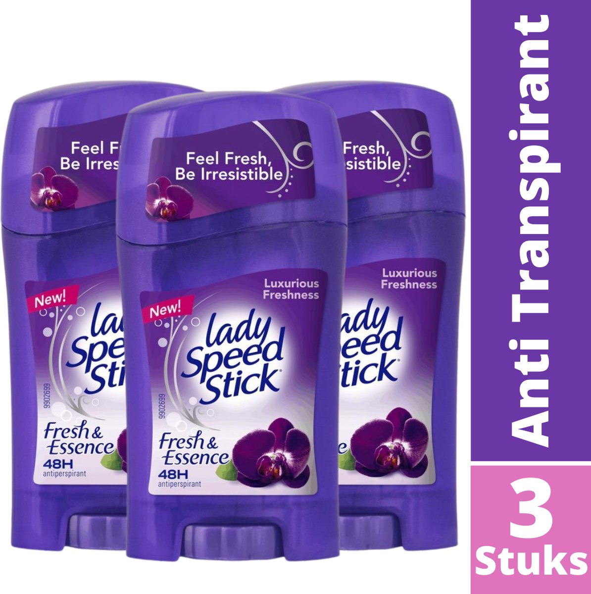 Lady Speed Stick Black Orchid Deodorant Stick 24H Anti Transpirant