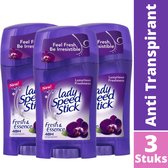 Lady Speed Stick Black Orchid Deodorant Stick - 24H Anti Transpirant Deo Stick - Anti Witte Strepen - Bestverkochte Deodorant Vrouw - 3X45g